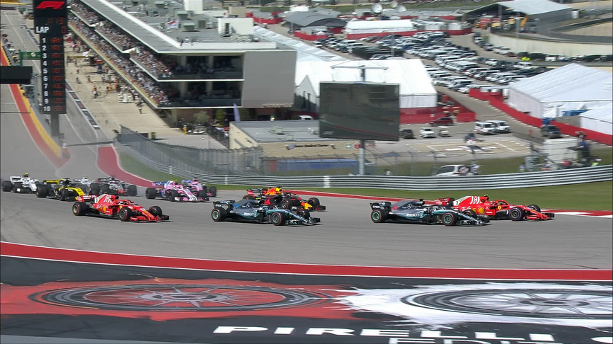 LIGHTS OUT: Watch the start of the US GP