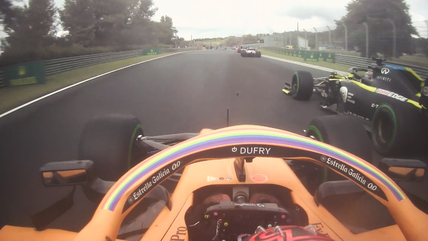 ONBOARD: Carlos Sainz's incredible start at the 2020 Hungarian Grand Prix