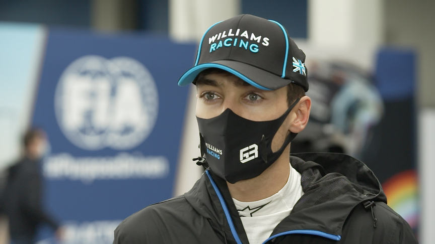 George Russell's 'tyres went from nowhere'