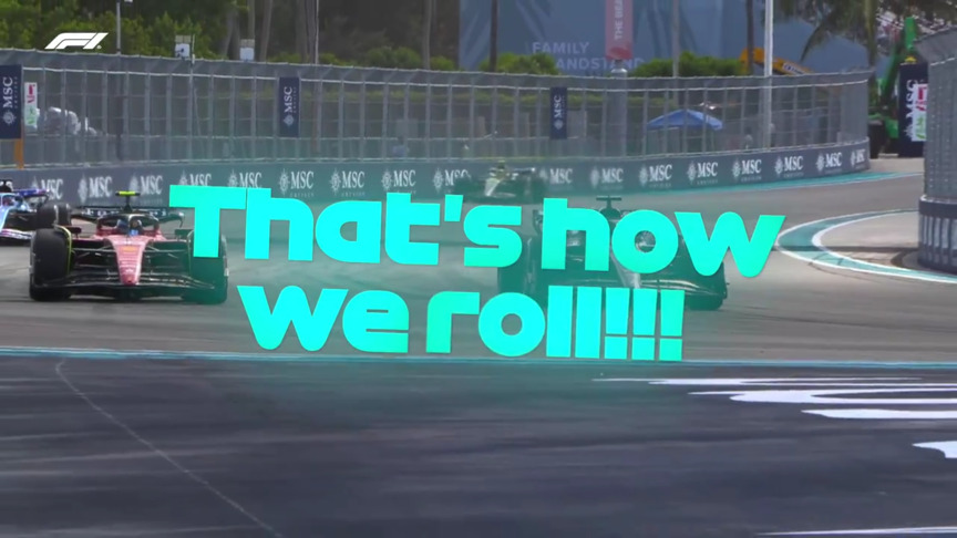 2023 Miami Grand Prix: George Russell enjoys move on Carlos Sainz for P4