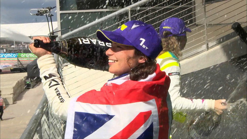 W Series: Jamie Chadwick wins in Austin to take 2021 title