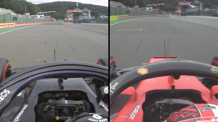 SIDE-BY-SIDE: Compare Mercedes and Ferrari at Belgian GP qualifying