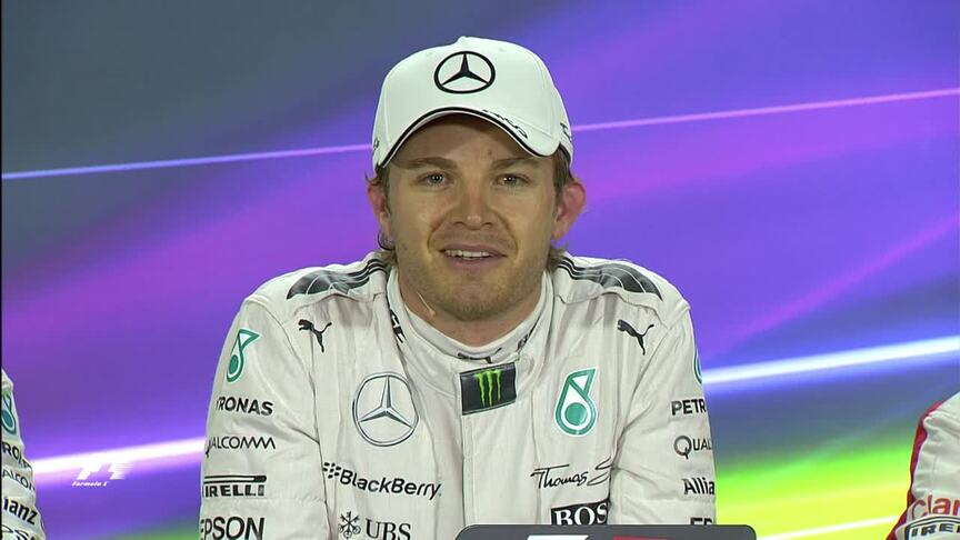 Nico Rosberg Interview nach dem Qualifying in Abu Dhabi