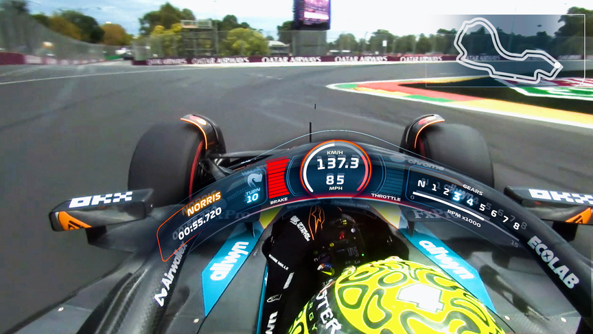 Track View: Onboard with Lando Norris trough Albert Park
