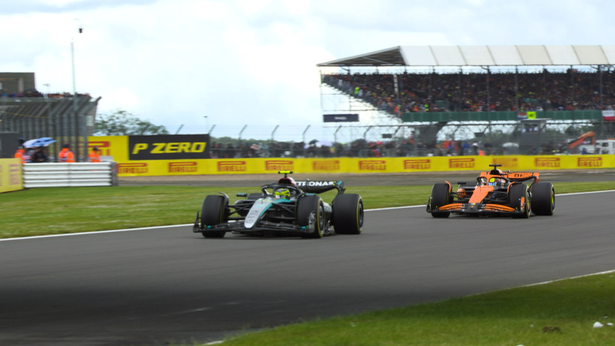 2024 British Grand Prix: Norris and Piastri pass BOTH Mercedes to give McLaren a 1-2 lead