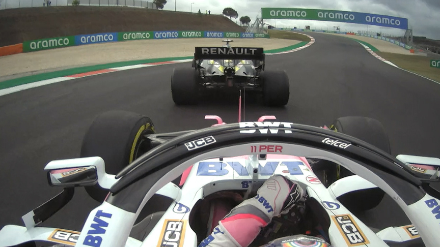 2020 Portuguese Grand Prix: Perez overtakes Ocon in fight for P5