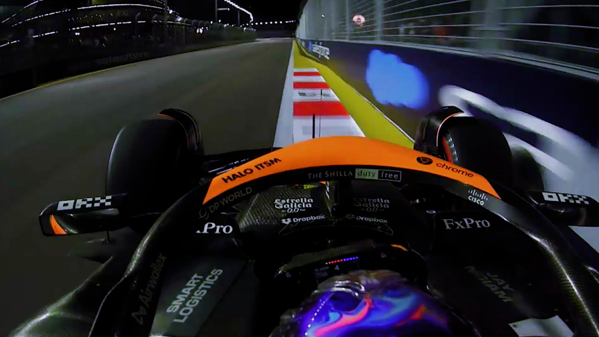 2024 Singapore GP FP2: Onboard with Lando Norris for the fastest lap of Friday practice