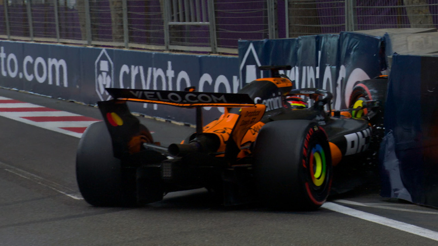 2025 Azerbaijan GP Qualifying: Red flags out again as Piastri crashes out of qualifying