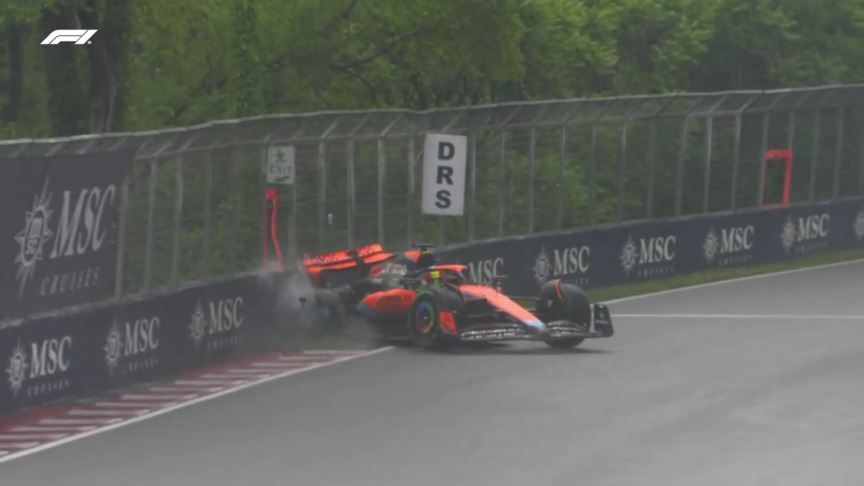 2023 Canadian GP Qualifying: Oscar Piastri crashes at Turn 7 in Q3