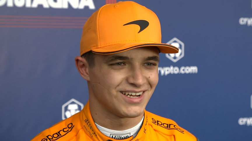 Mixed emotions for Lando Norris after P3 in Imola qualifying