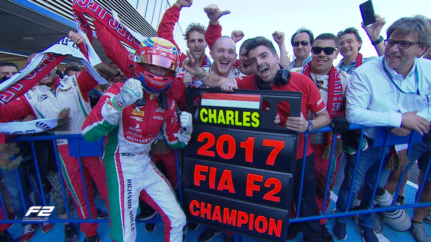 Charles Leclerc: Sauber's new signing in F2 action