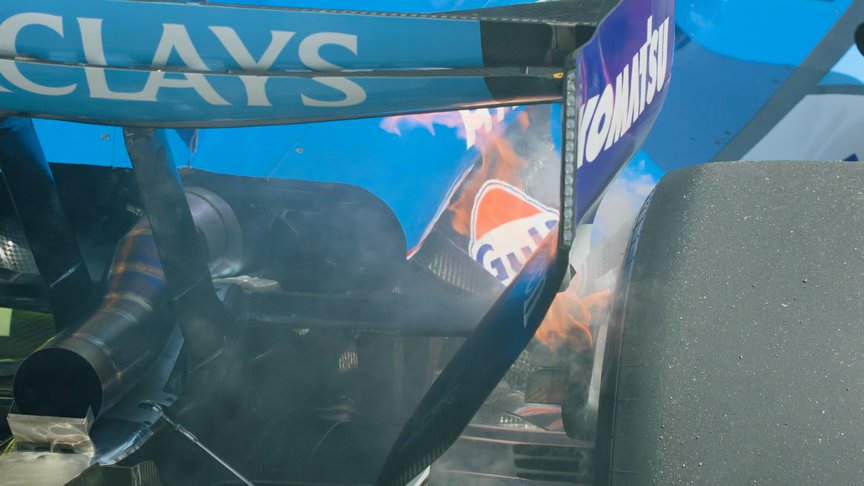 2026 Azerbaijan GP FP1: Sainz suffers brake fire in first practice