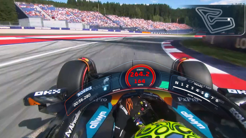 Track View: Onboard with Lando Norris around the Red Bull Ring
