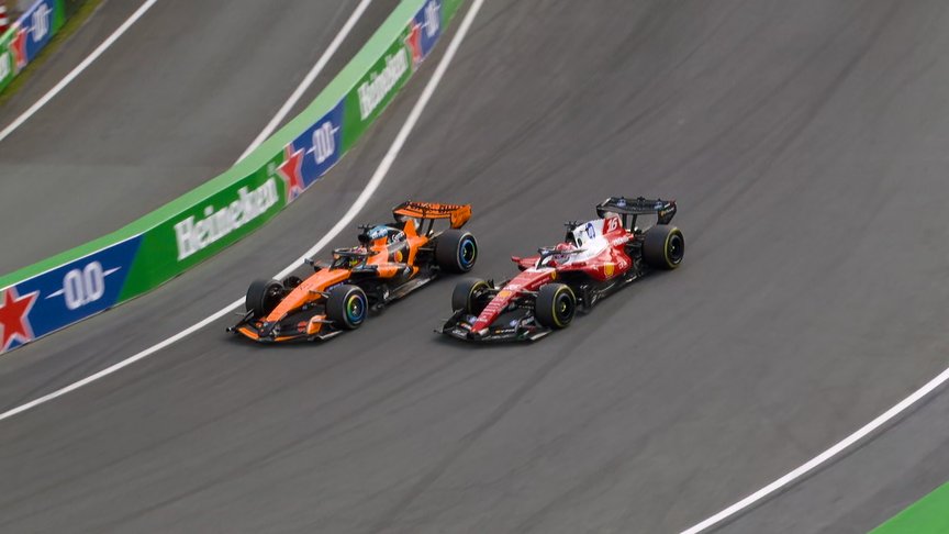 2026 Dutch Grand Prix: Leclerc passes Piastri on the banking for P4