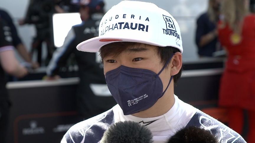 Yuki Tsunoda 'happy to be in top 10' for Styrian GP