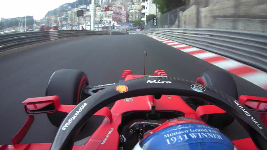 ONBOARD: Charles Leclerc’s 2021 Pirelli Pole Position Award lap at the Monaco Grand Prix