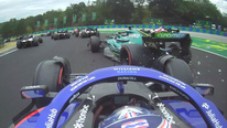 Ride onboard for the start of the Hungarian Grand Prix