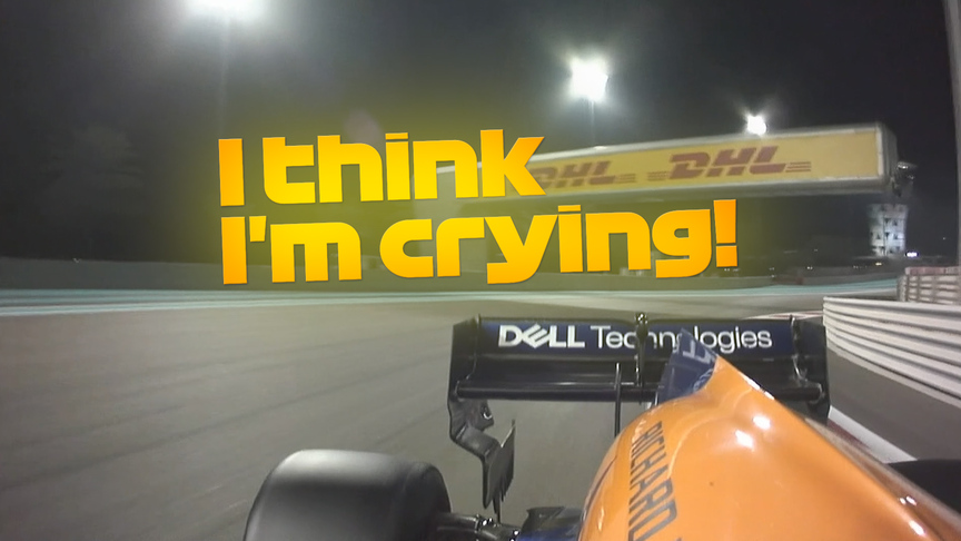 Abu Dhabi GP: Lando Norris cries on team radio after crossing the line