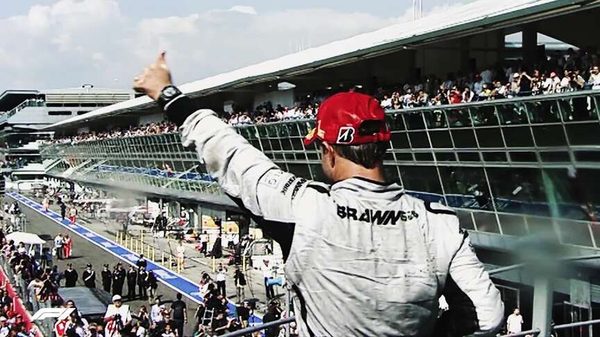 F1 VAULT: Barrichello leads fairy tale Brawn 1-2 at Monza