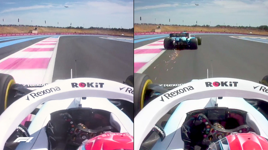 SIDE-BY-SIDE: How Russell made daring move on Kubica