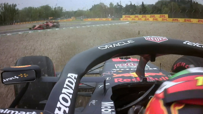 2021 Emilia Romagna Grand Prix: Sergio Perez spins out of P4