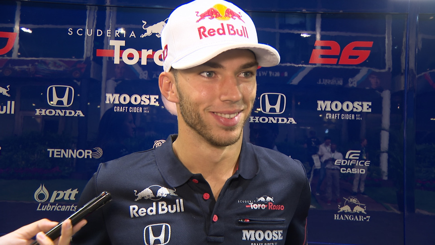 Pierre Gasly: 'A positive first day with two top 10s'