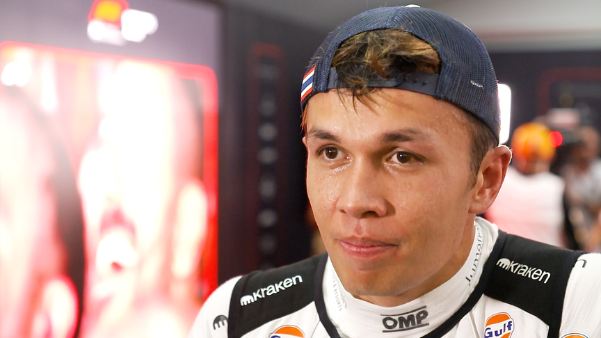 Albon reckons he would have finished in P8 – if not for contact with Perez
