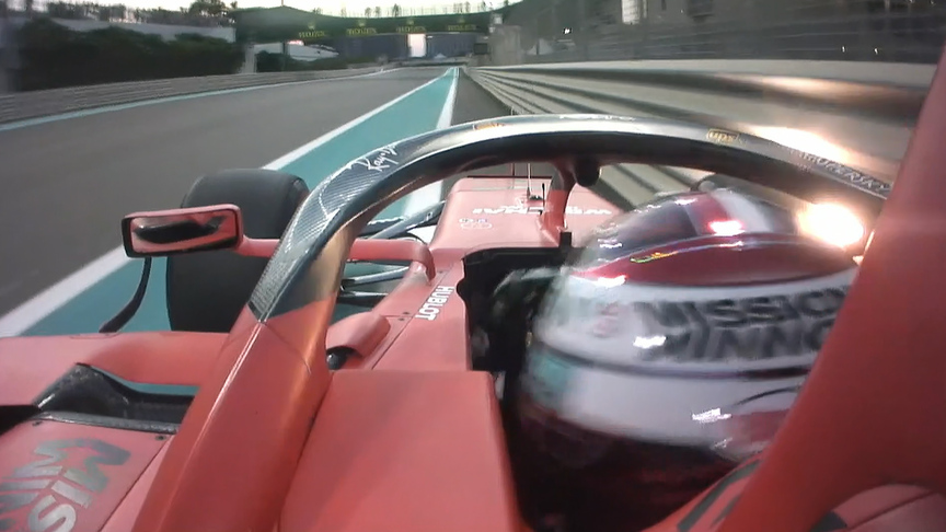 FP2: Charles Leclerc makes contact with the barrier