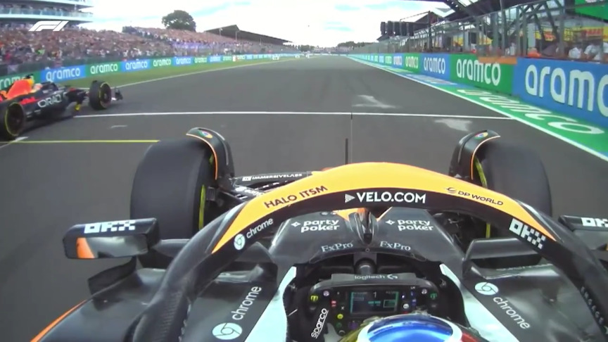 2023 British Grand Prix: All the angles as Norris takes the lead of the race on Lap 1