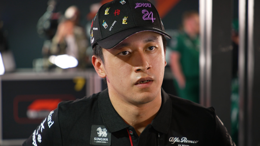 Zhou explains his gamble to pit for soft tyres in the Sprint