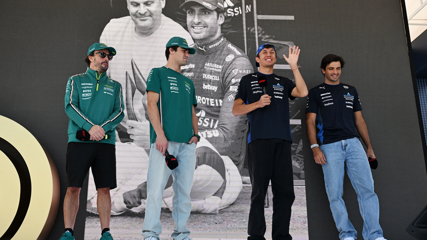 2025 Mexico City GP: The Williams and Aston Martin drivers hit the Fanzone stage