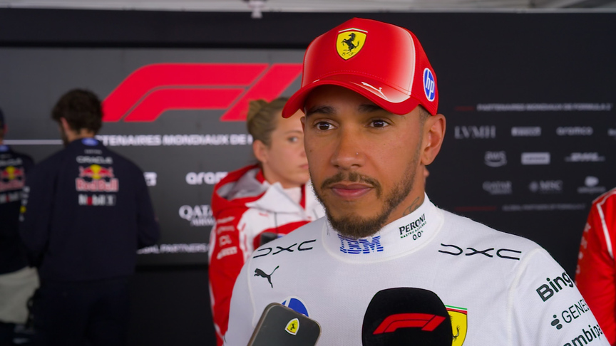 Hamilton explains how he lost two places on the last lap of the Sprint