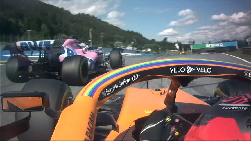 Austrian Grand Prix 2020: Sainz's last lap pass on Perez