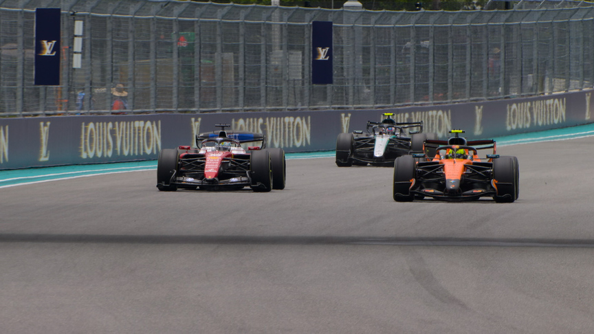 2026 Miami Grand Prix: Norris takes the lead from Leclerc on Lap 13