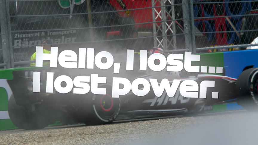 2023 Austrian Grand Prix: Hulkenberg stops his smoking Haas on track to trigger a Virtual Safety Car