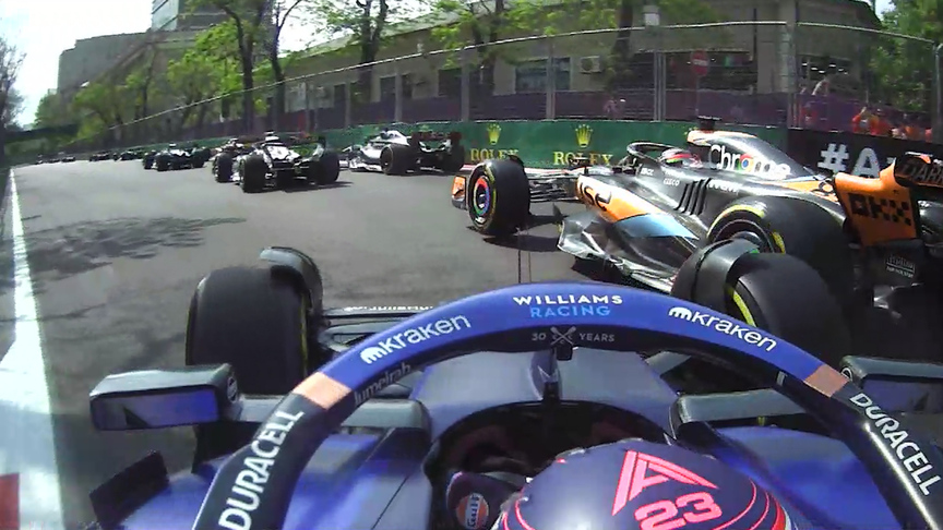 2023 Azerbaijan Grand Prix: Best race start onboards