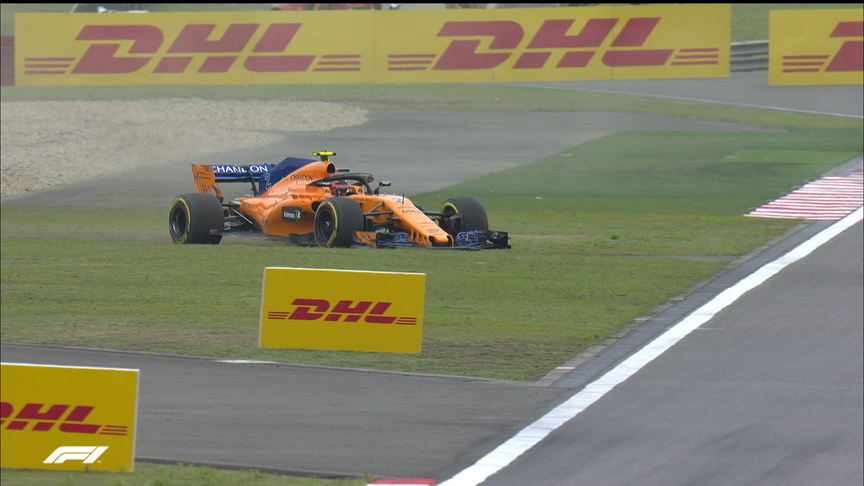 FP1: Vandoorne just keeps it out of the wall in China