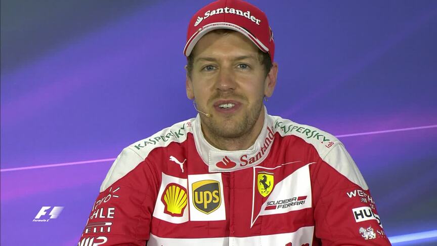 Sebastian Vettel interview nach dem Qualifying in Bahrain