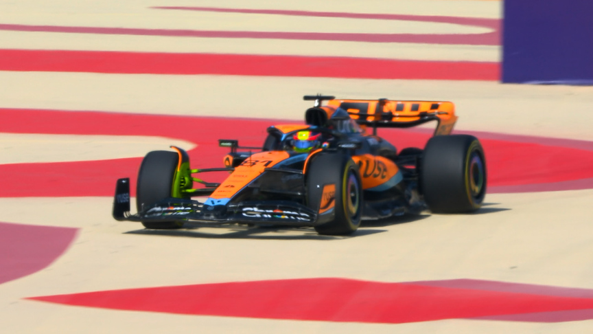2023 Bahrain GP FP1: Piastri runs off track as he gets up to speed in first practice session with McLaren