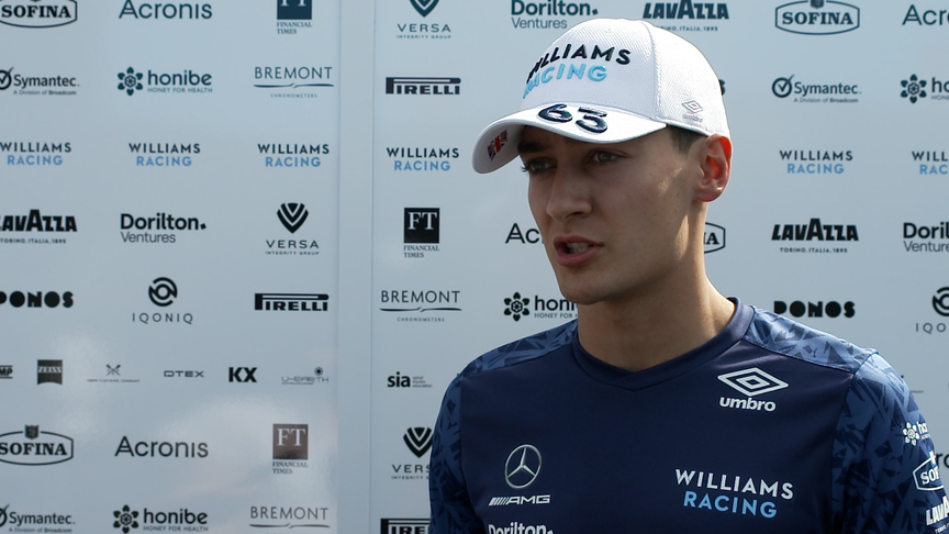 George Russell says that wet weather French GP will be "spicy"