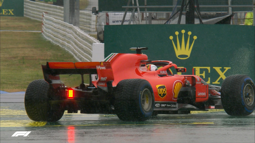 FP3: Vettel off backwards at Hockenheim hairpin​