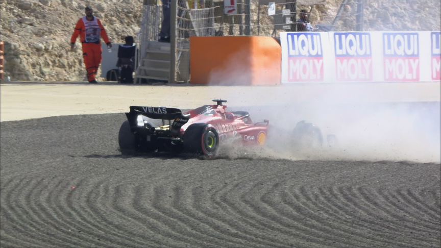 2022 Bahrain GP FP3: Leclerc takes big spin into the gravel