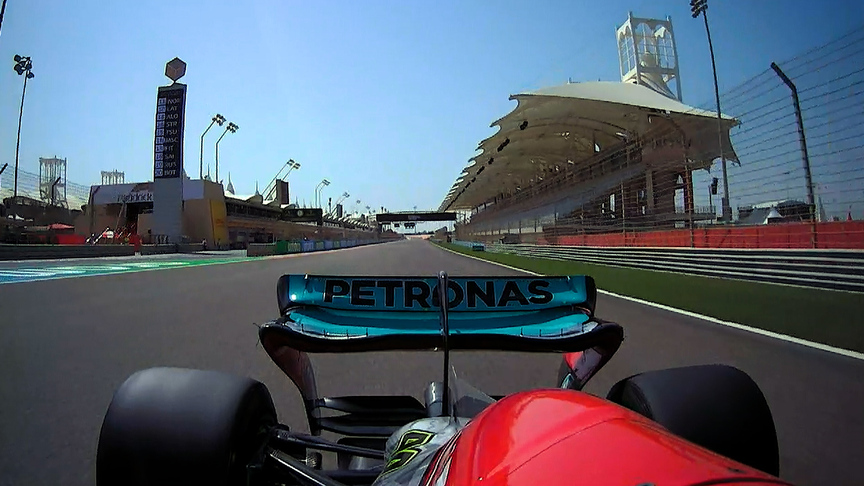 Onboard: Mercedes porpoising at pre-season testing