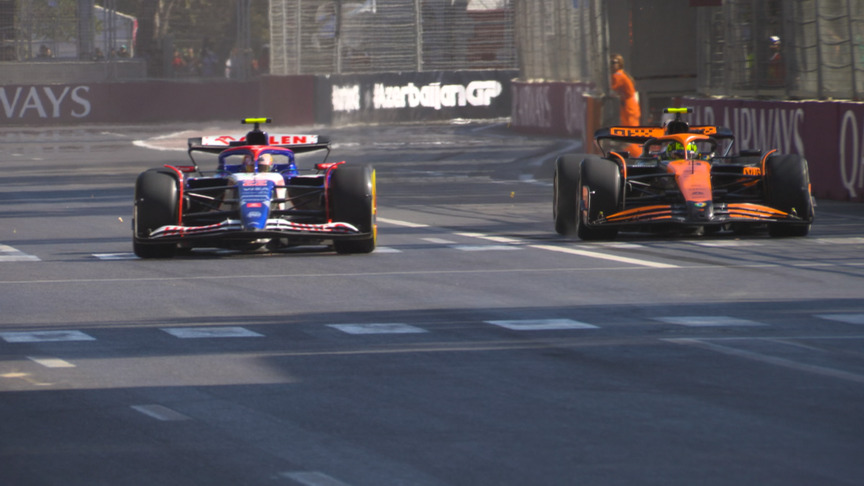 2024 Azerbaijan Grand Prix: Norris battles past Tsunoda as he fights his way up the order