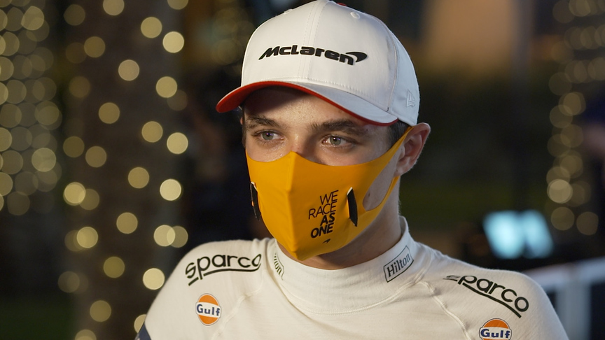 Lando Norris unhappy after making 'big mistake' in Sakhir GP qualifying