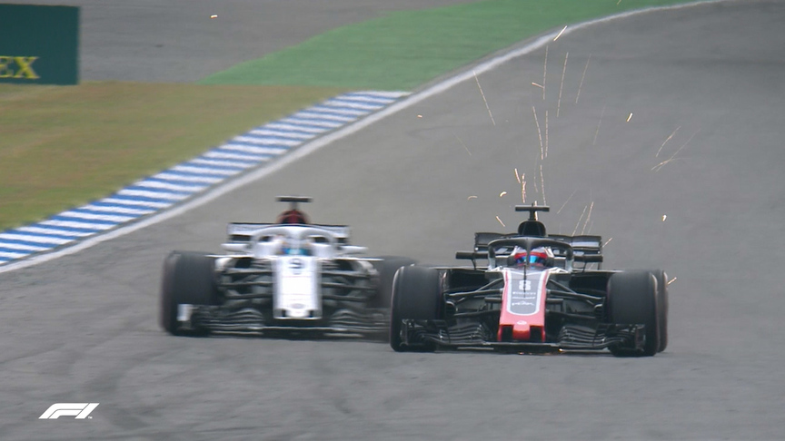 RACE: Grosjean makes up four places in last 10 laps