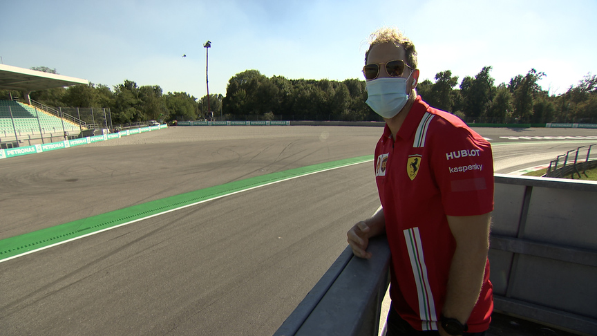 'Didn't hit the apex!' - Sebastian Vettel watches Monza qualifying from trackside