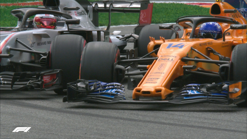 QUALIFYING: Alonso and Magnussen tangle at Turn 1