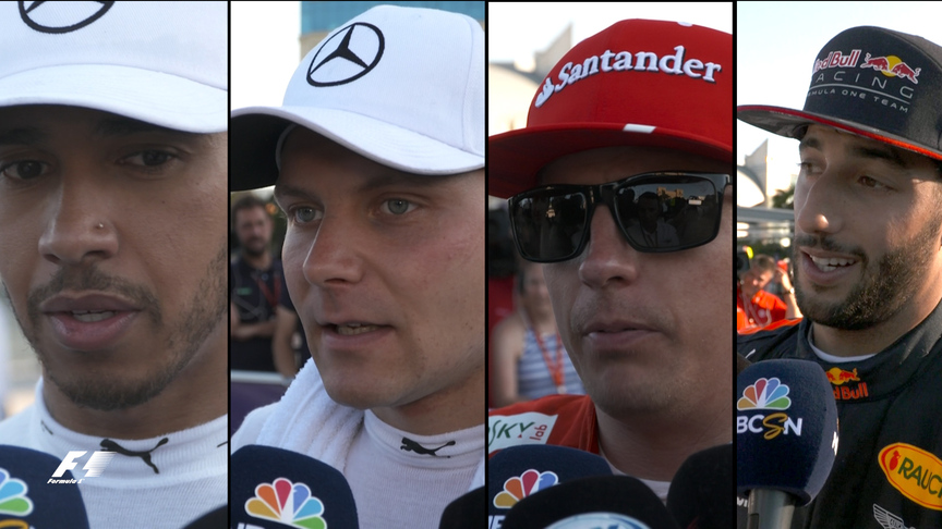 Drivers report back after qualifying in Azerbaijan