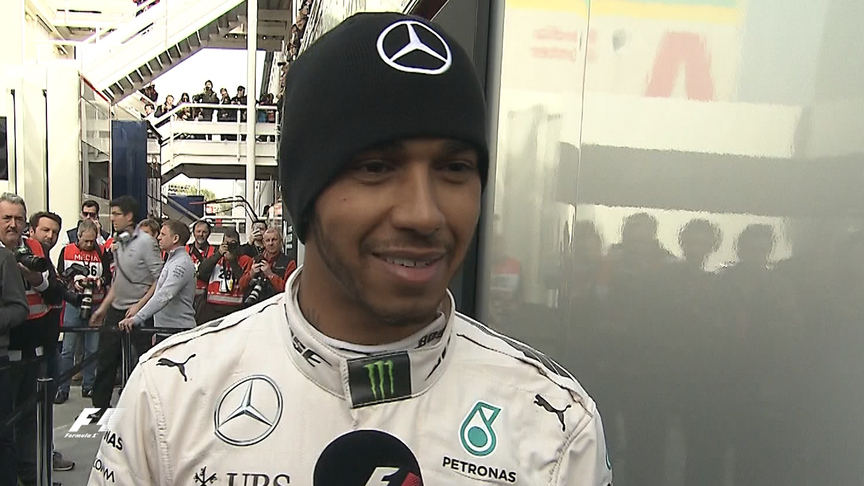 Back in business: Lewis Hamilton kicks off 2016 testing